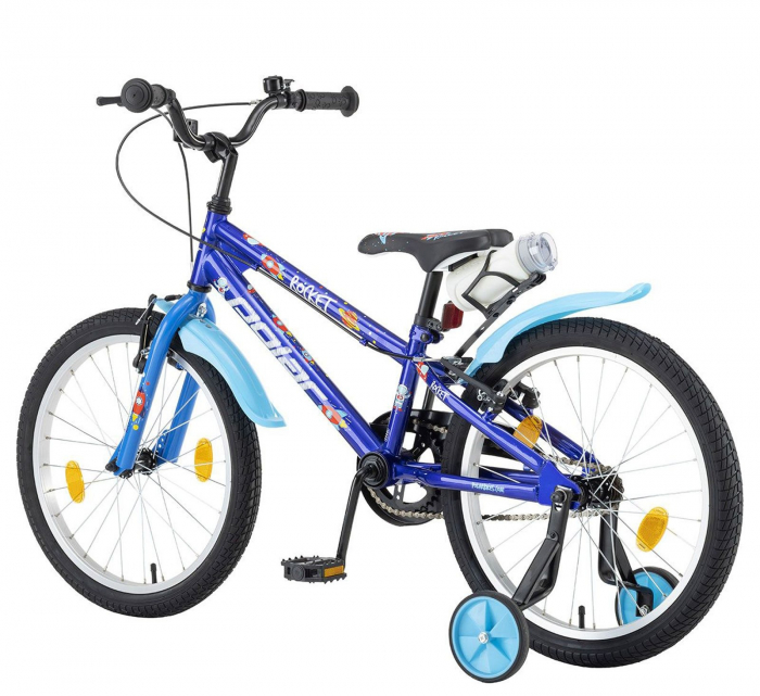 Bicicleta copii 20" POLAR Junior Dino, negru/verde, varsta 7-10 ani [3]