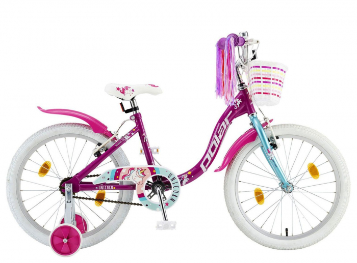 Bicicleta copii 20" POLAR Junior Icecream, roz, varsta 7-10 ani [1]