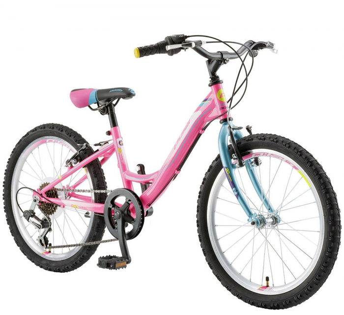 Bicicleta copii 20" POLAR Modesty 20, cadru otel, frane V-Brake, 6 viteze, rosu, varsta 6-9 ani [2]