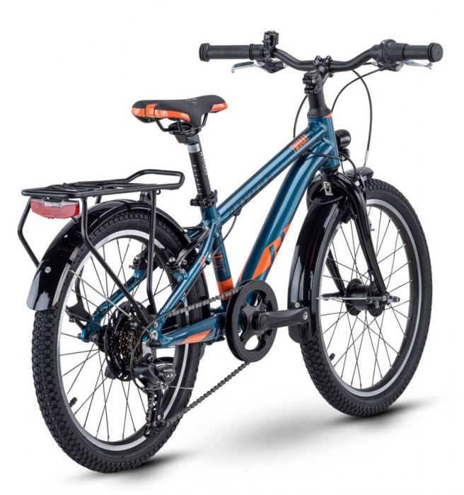 Bicicleta copii 20" RAYMON TwoRay 1.5 Street, cadru aluminiu 10.6", manete revoshift, frane V-Brake, 7 viteze, albastru [3]