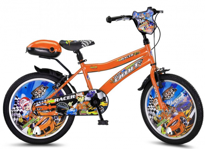 Bicicleta copii 20" UMIT Racer, portocaliu, varsta 7-10 ani [1]