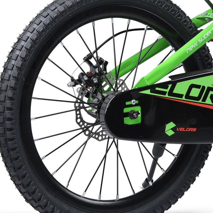 Bicicleta copii 20" VELORS 20345, frane disc, single speed, gri/portocaliu, varsta 7-10 ani [6]