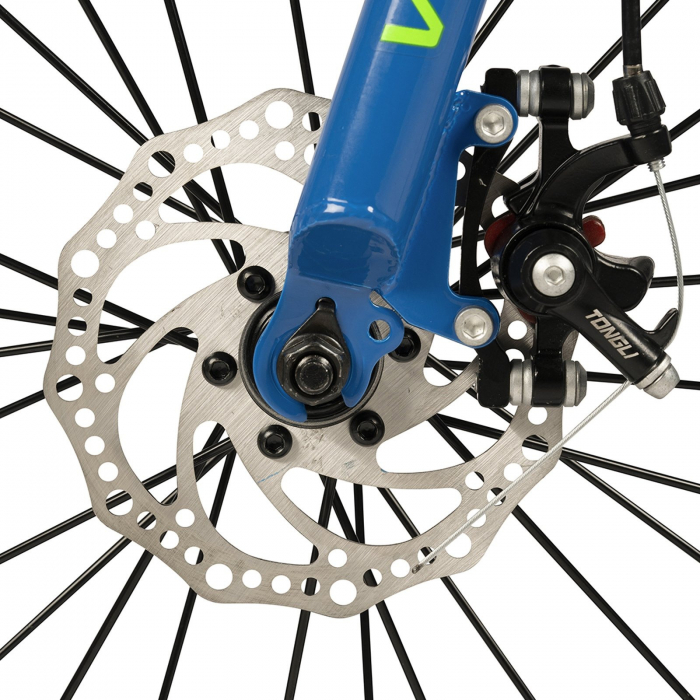 Bicicleta copii 20" VELORS 20345, frane disc, single speed, gri/portocaliu, varsta 7-10 ani [5]