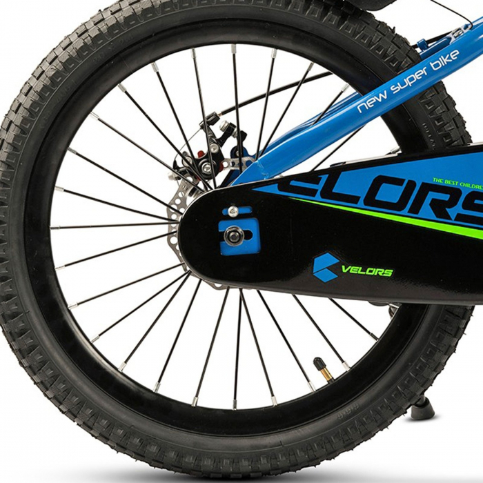 Bicicleta copii 20" VELORS 20345, frane disc, single speed, gri/portocaliu, varsta 7-10 ani [8]