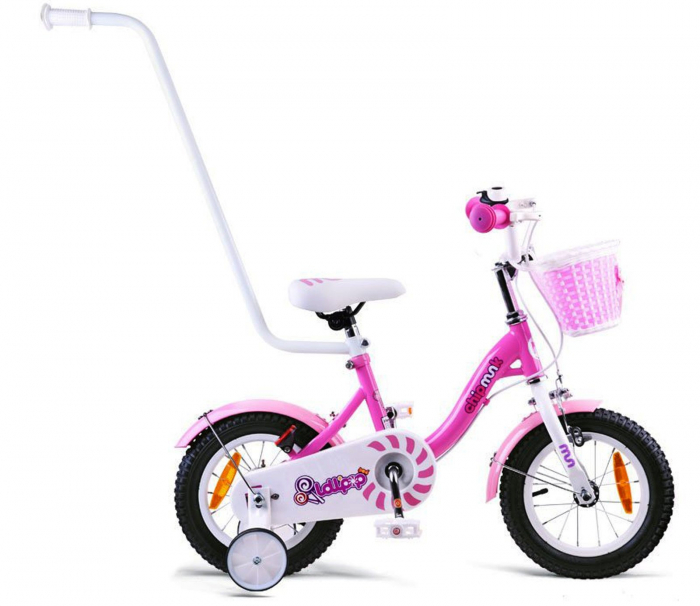 Bicicleta copii 14" ROYAL BABY ChipMunk Lalipop CMO1402C, roz, varsta 3-5 ani [3]