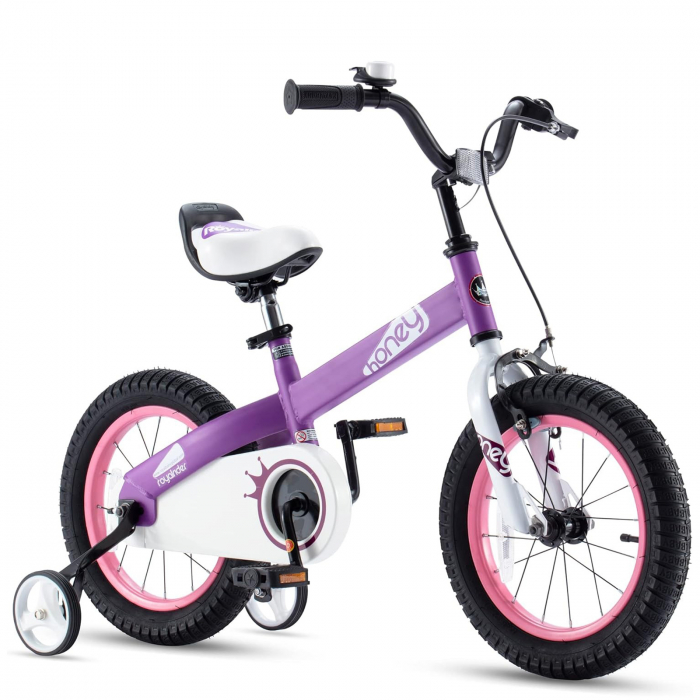Bicicleta copii 14" ROYAL BABY Honey, mov, varsta 3-5 ani [1]