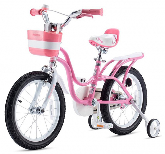 Bicicleta copii 14" ROYAL BABY Little Swan, roz, varsta 3-5 ani [4]