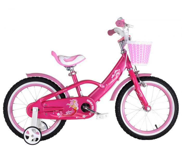 Bicicleta copii 14" ROYAL BABY Mermaid, roz, varsta 3-5 ani [1]