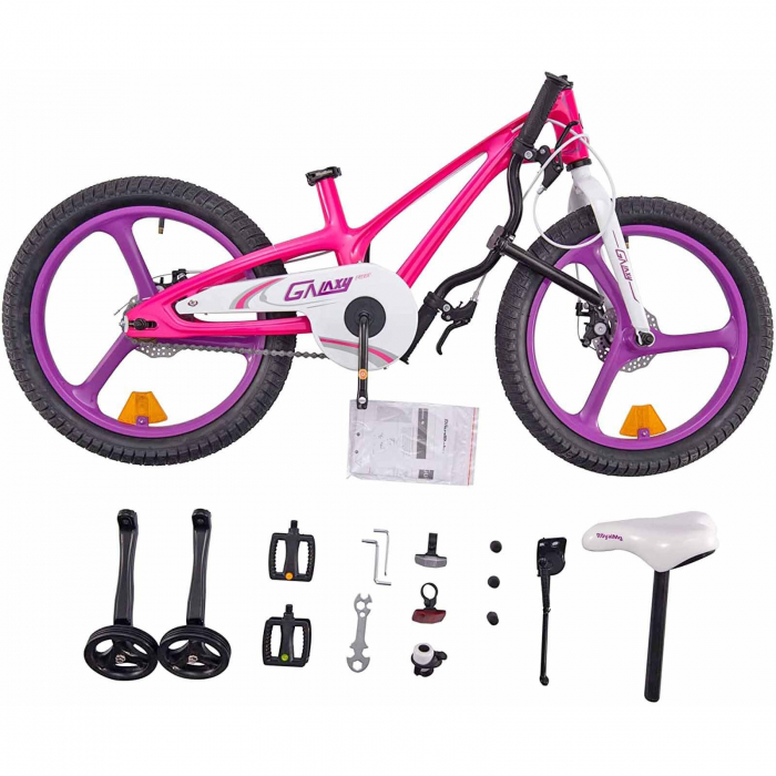 Bicicleta copii 18" ROYAL BABY ChipMunk Galaxy, cadru si roti magneziu, frane disc, albastru, varsta 5-7 ani [4]