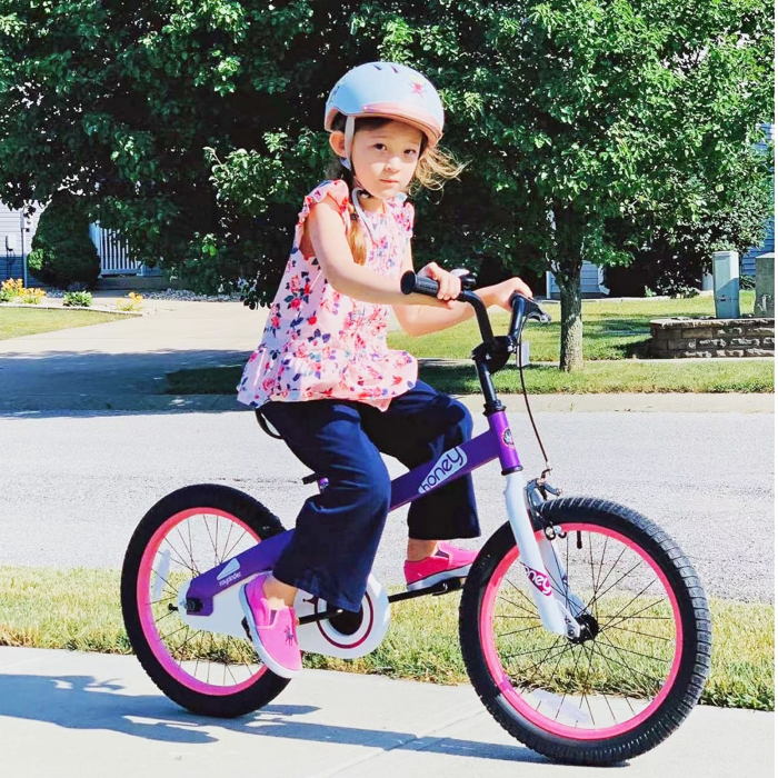 Bicicleta copii 18" ROYAL BABY Honey, mov, varsta 5-7 ani [8]