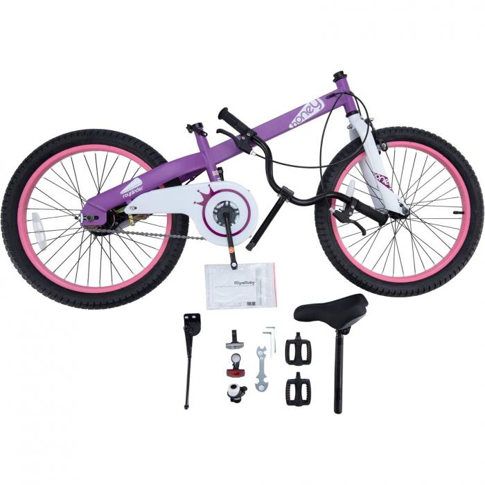 Bicicleta copii 18" ROYAL BABY Honey, mov, varsta 5-7 ani [5]