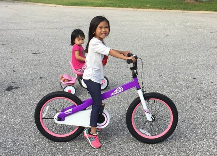 Bicicleta copii 18" ROYAL BABY Honey, mov, varsta 5-7 ani [9]