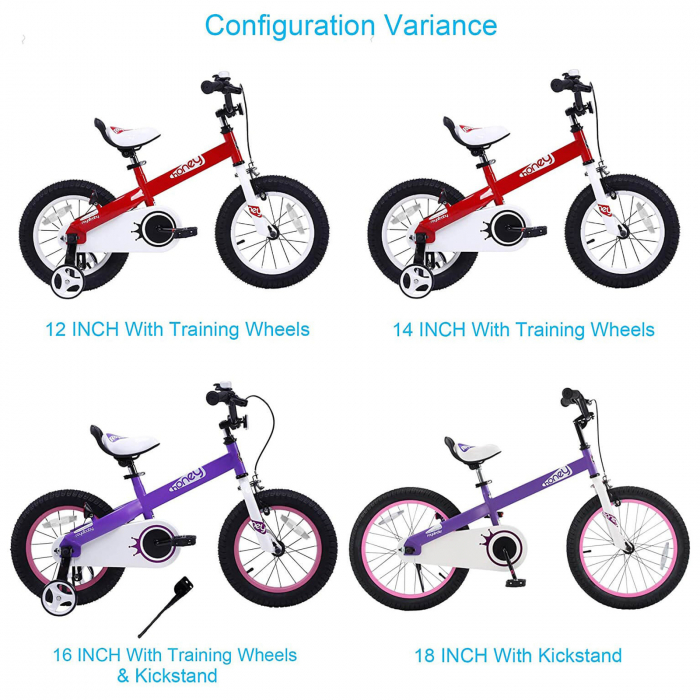 Bicicleta copii 18" ROYAL BABY Honey, mov, varsta 5-7 ani [7]