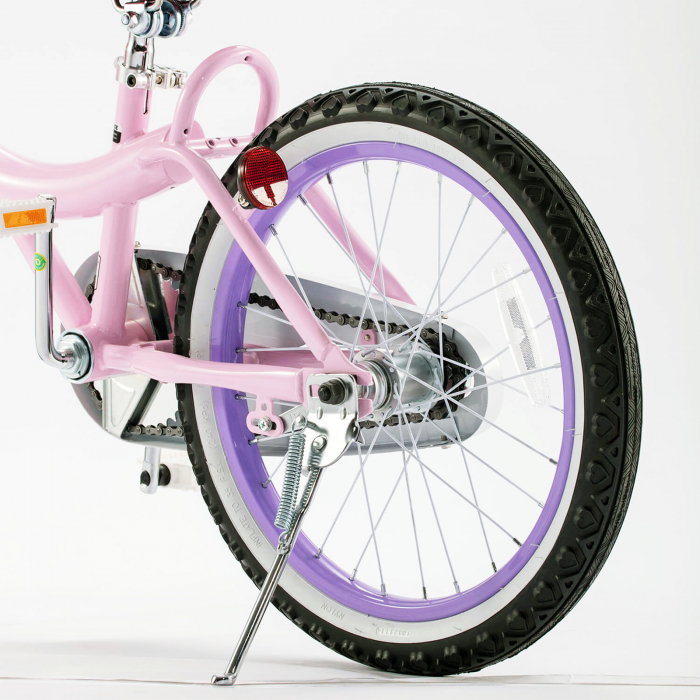 Bicicleta copii 18" ROYAL BABY  Jenny, alb/roz, varsta 5-7 ani [6]