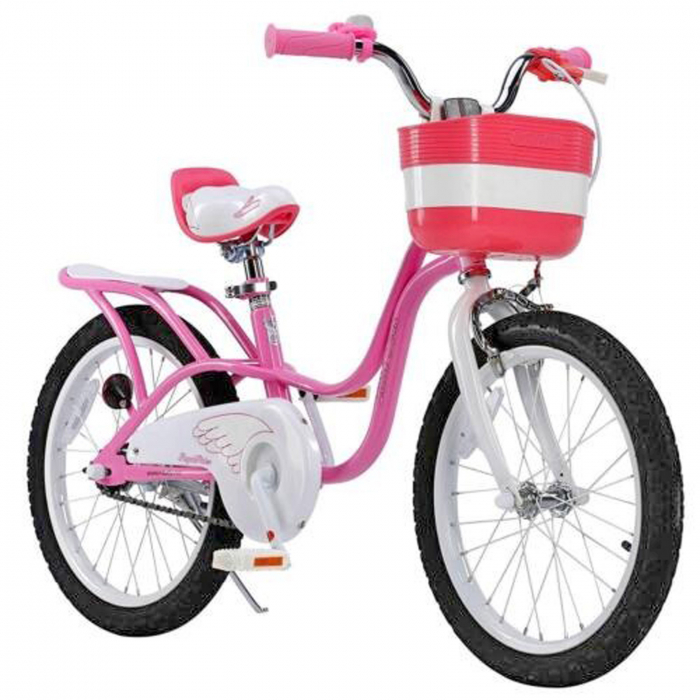 Bicicleta copii 18" ROYAL BABY Little Swan, roz, varsta 5-7 ani [1]