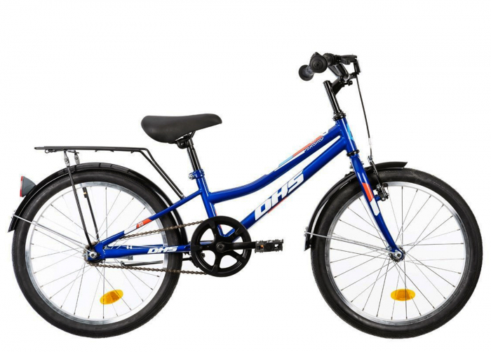 Bicicleta copii 20" DHS 2001, albastru, varsta 7-10 ani [1]