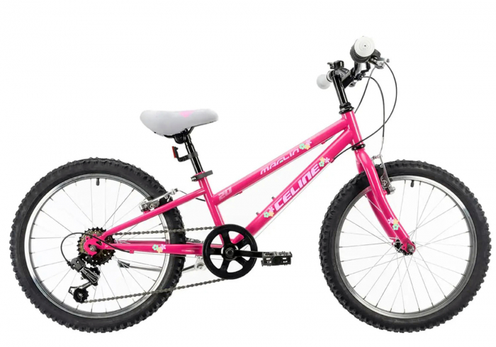 Bicicleta copii 20" DHS Celine, cadru otel, frane V-Brake, 6 viteze, roz, varsta recomandata 7-10 ani [1]