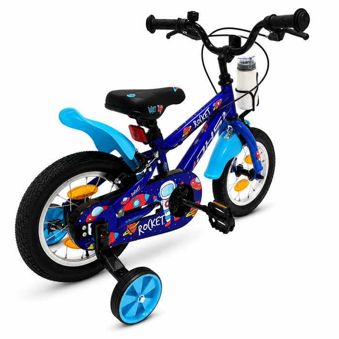 Bicicleta Copii DHS Rocket - 12 Inch, Albastru inchis [3]