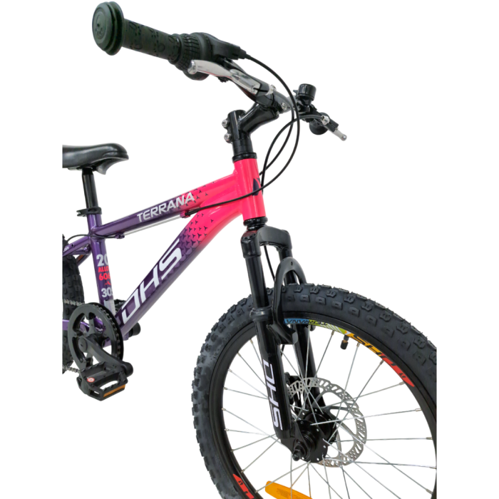 Bicicleta Copii Dhs Terrana 2023, model 2026 - 20 Inch, Violet-Roz [3]