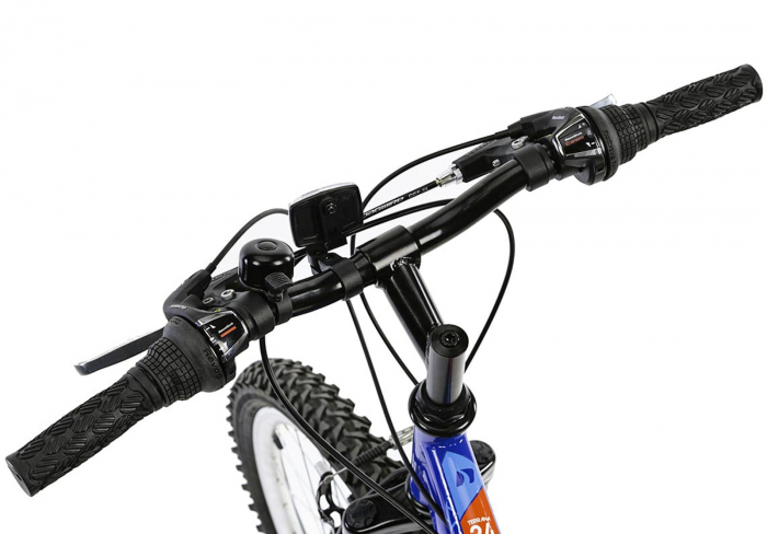 Bicicleta 24" MTB-FS DHS Terrana 2441, cadru otel 16.5", frane V-Brake, 18 viteze, albastru [6]