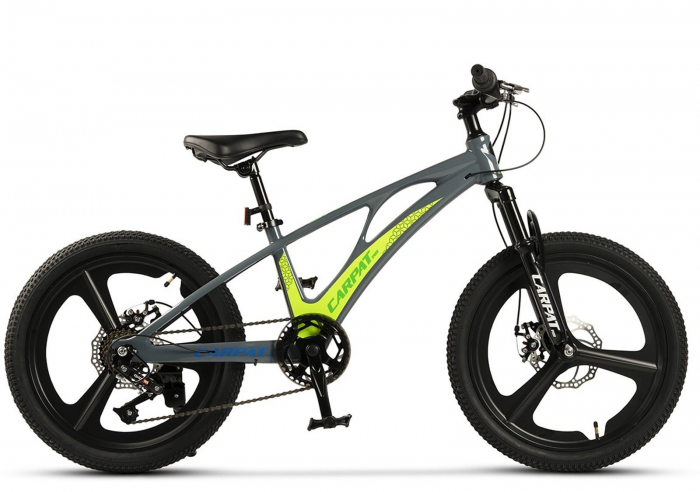 Bicicleta copii 20" MTB-HT CARPAT C20343, jante magneziu, cadru aluminiu 8.5", 7 viteze, varsta 7-10 ani [2]