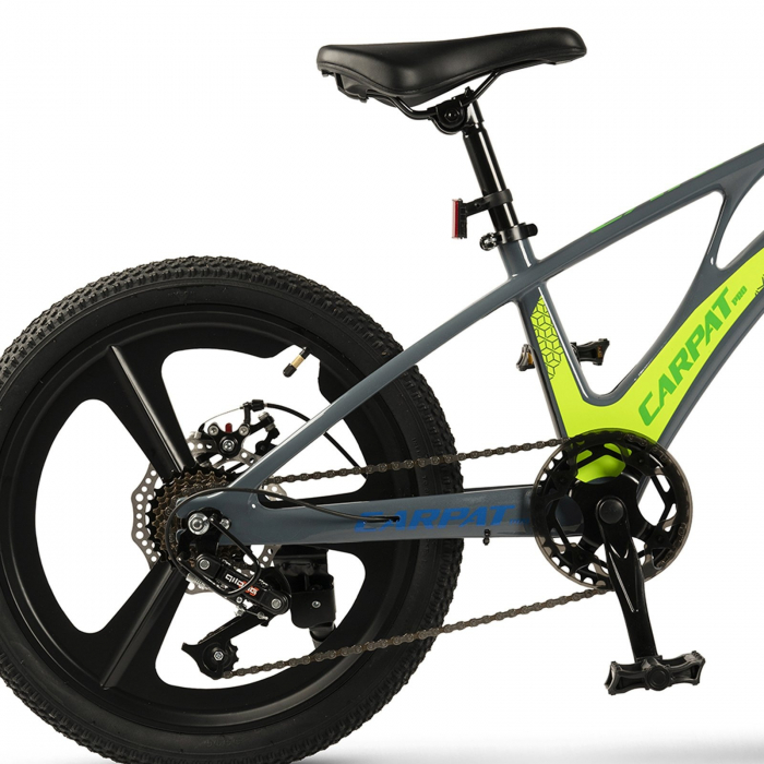 Bicicleta copii 20" MTB-HT CARPAT C20343, jante magneziu, cadru aluminiu 8.5", 7 viteze, varsta 7-10 ani [8]