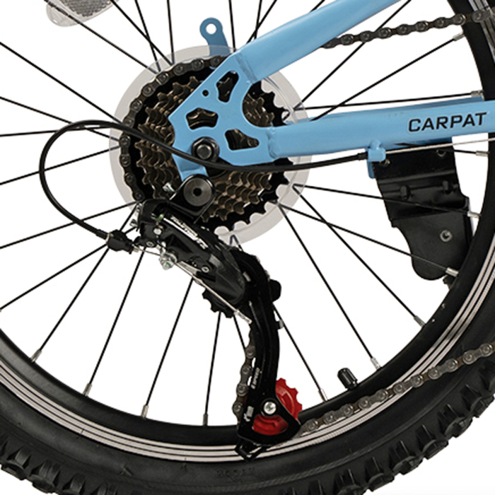 Bicicleta copii MTB-FS 20" CARPAT Alpin 2.0, cadru otel, manete RevoShift, frane V-Brake, 7 viteze, varsta 7-10 ani [8]