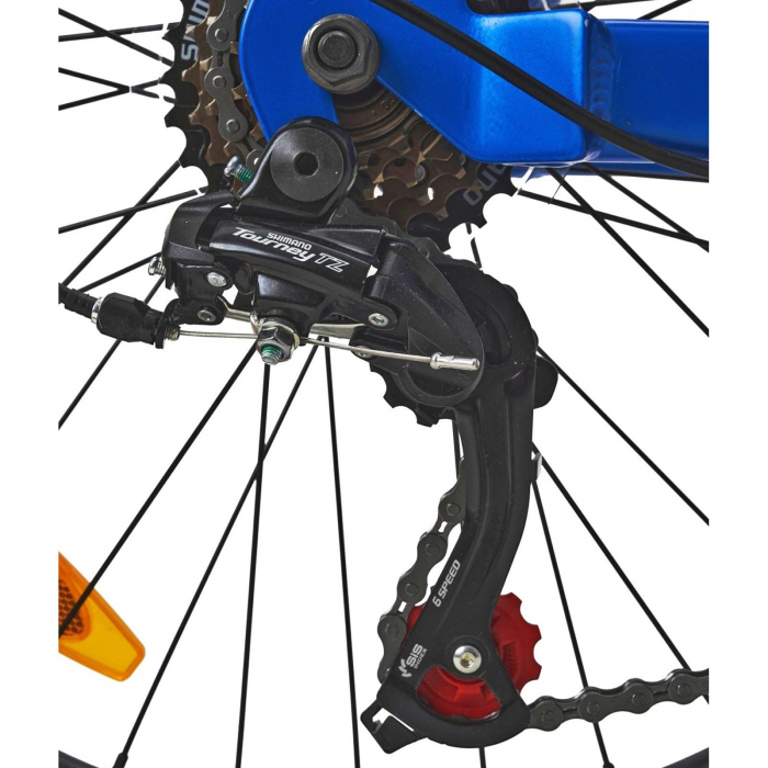 Bicicleta copii 20" OMEGA Gerald, cadru aluminiu, 6 viteze, albastru, varsta 7-10 ani [7]