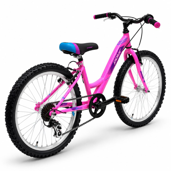 Bicicleta copii Polar Modesty, 24 inch, 6 viteze Shimano, frane V-Brake, Roz [2]
