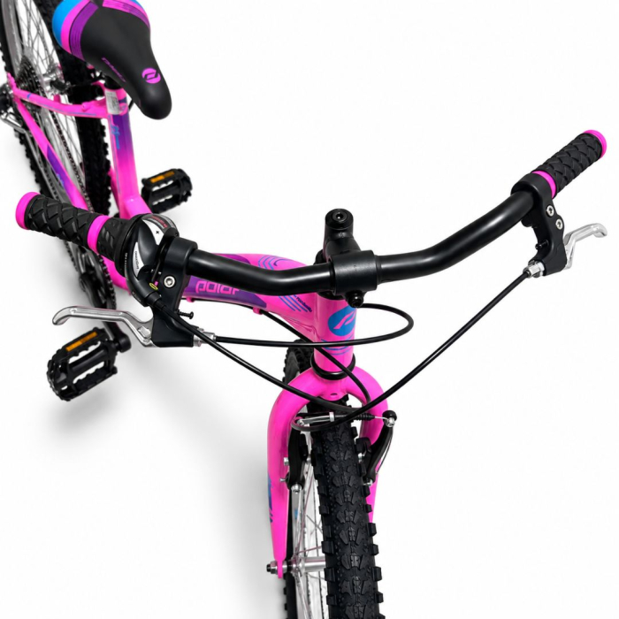 Bicicleta copii Polar Modesty, 24 inch, 6 viteze Shimano, frane V-Brake, Roz [5]