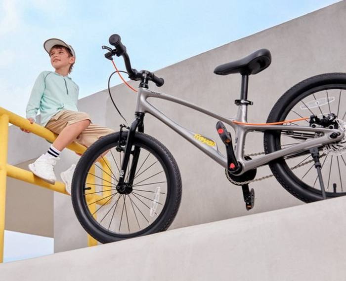 Bicicleta copii 18" ROYAL BABY EZ Space Shark, pedalier detasabil/suport picioare, varsta 5-7 ani [20]