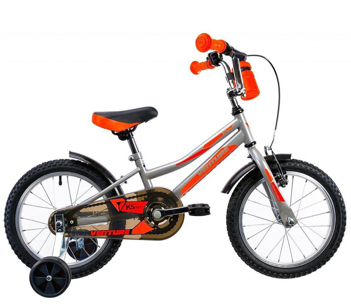 Bicicleta copii 16" VENTURE 1617, gri, varsta 4-6 ani [1]