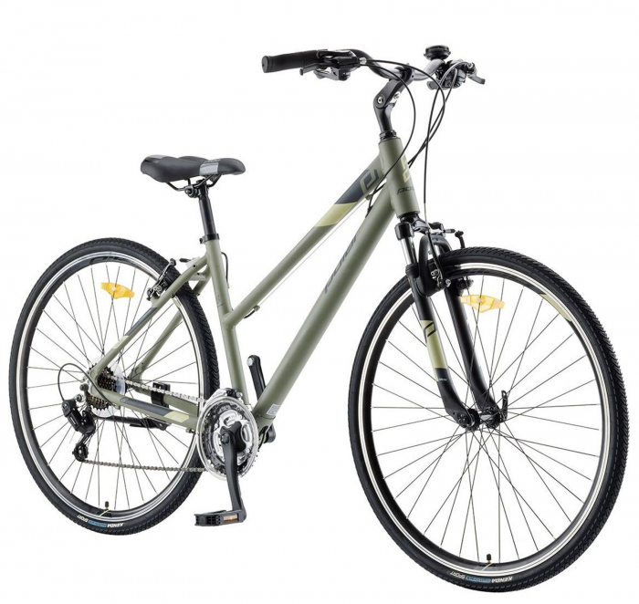 Bicicleta cross-fitness 28" POLAR Athena, cadru aluminiu, manete secventiale, frane V-Brake, 21 viteze [2]