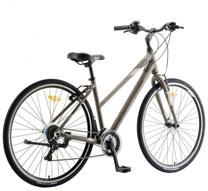 Bicicleta cross-fitness 28" POLAR Athena, cadru aluminiu, manete secventiale, frane V-Brake, 21 viteze [3]