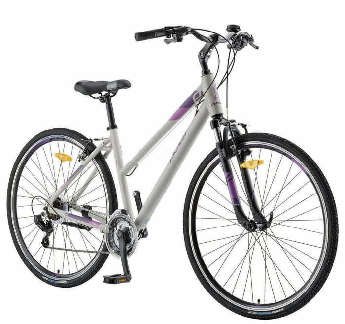 Bicicleta cross-fitness 28" POLAR Athena, cadru aluminiu, manete secventiale, frane V-Brake, 21 viteze [2]