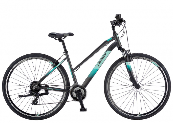 Bicicleta cross-fitness 28" POLAR Forester Comp Lady, cadru aluminiu 19", manete secventiale, frane V-Brake, 24 viteze [1]