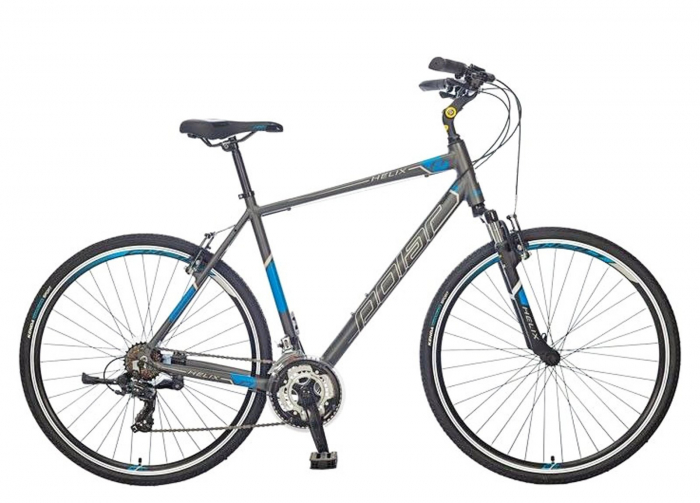 Bicicleta cross-fitness 28" POLAR Helix, cadru aluminiu, manete secventiale, frane V-Brake, 21 viteze [1]