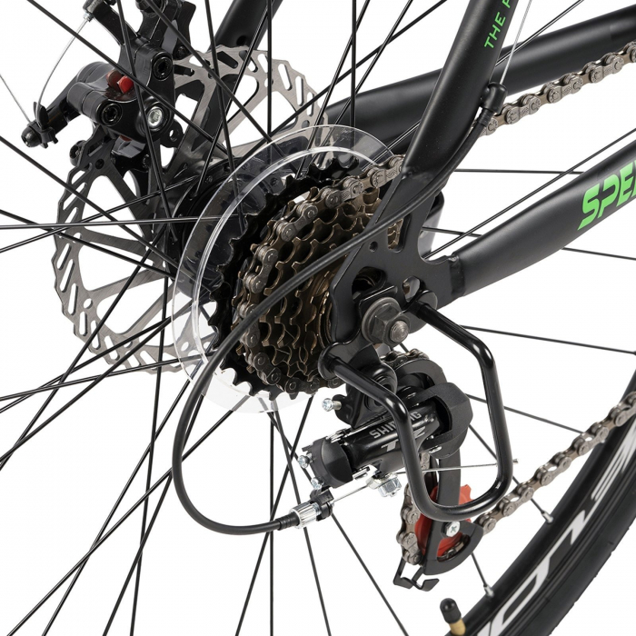 Bicicleta cross-fitness 28" VELORS Speeder RS-4, cadru otel 16", manete secventiale, frane disc, 21 viteze [8]