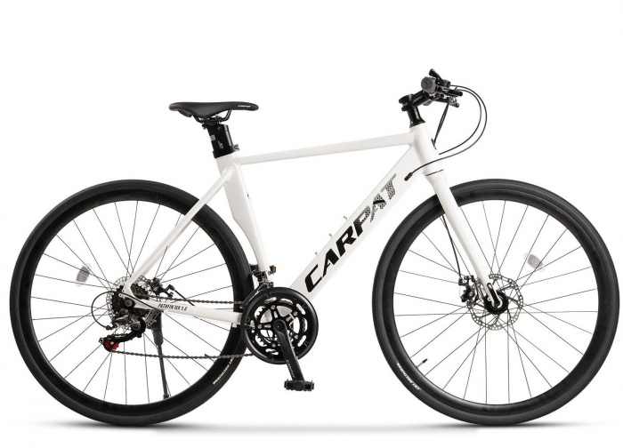 Bicicleta cross-fitness CARPAT Pathfinder 3.0, cadru aluminiu, manete index, frane disc, 14 viteze [2]