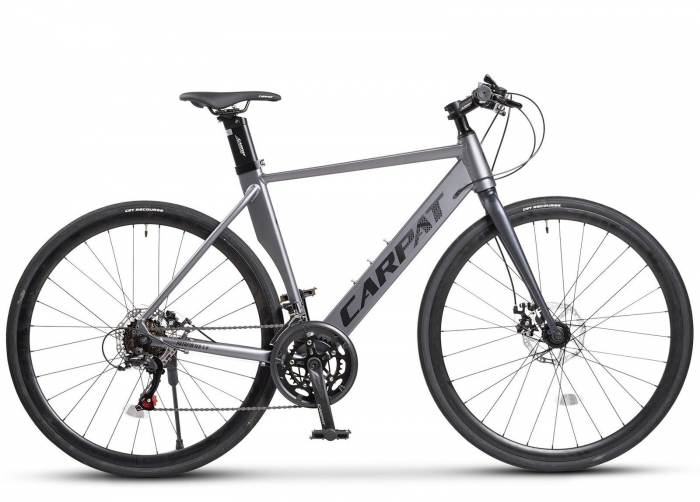 Bicicleta cross-fitness CARPAT Pathfinder 3.0, cadru aluminiu, manete index, frane disc, 14 viteze [2]