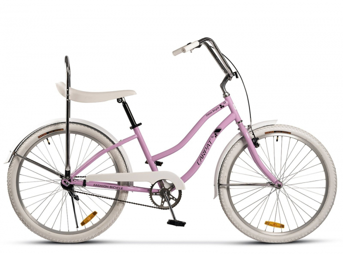 Bicicleta Cruiser 26" CARPAT Liberta, cadru otel 21", frane V-Brake/torpedo, single speed [1]