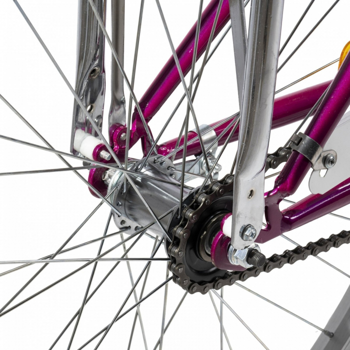 Bicicleta Cruiser 26" CARPAT Liberta, cadru otel 21", frane V-Brake/torpedo, single speed [4]