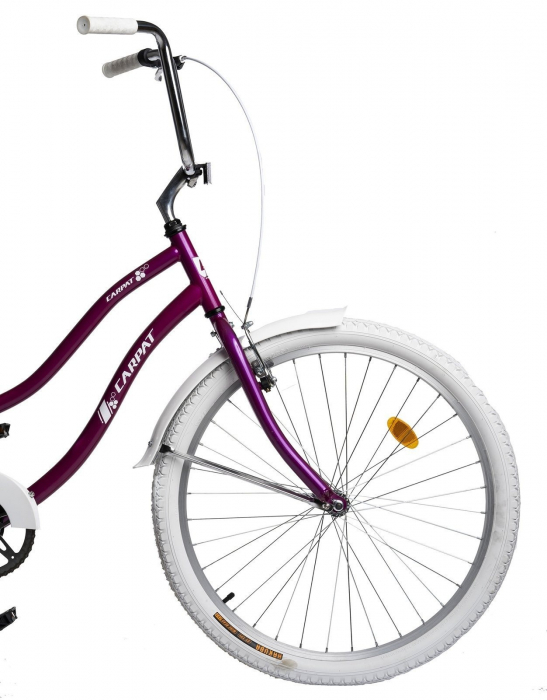 Bicicleta Cruiser 26" CARPAT Liberta, cadru otel 21", frane V-Brake/torpedo, single speed [7]