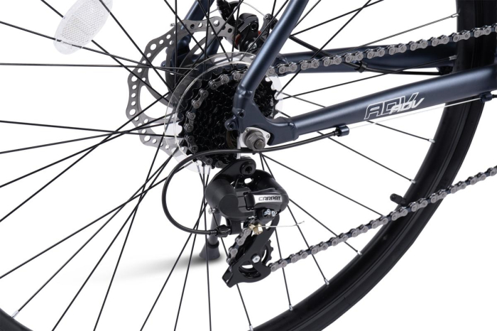 Bicicleta Cursiera/Cyclocross E-Carpat Adv A28320C 28", Negru, Cadru Aluminiu, 16 Viteze, Echipare Carpat, Frane Disc, Cabluri Integrate [7]