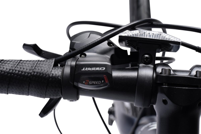 Bicicleta Cursiera/Cyclocross E-Carpat Adv A28320C 28", Negru, Cadru Aluminiu, 16 Viteze, Echipare Carpat, Frane Disc, Cabluri Integrate [9]