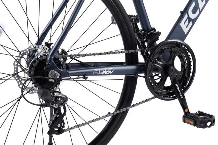 Bicicleta Cursiera/Cyclocross E-Carpat Adv A28320C 28", Negru, Cadru Aluminiu, 16 Viteze, Echipare Carpat, Frane Disc, Cabluri Integrate [6]