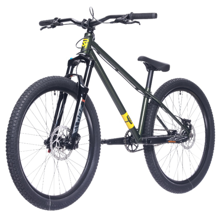 Bicicleta dirt 26" ROCK MACHINE Riff 50s, cadru otel 12", frane hidraulice, single speed, verde [4]
