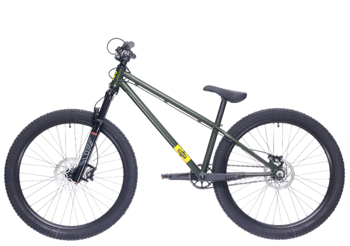 Bicicleta dirt 26" ROCK MACHINE Riff 50s, cadru otel 12", frane hidraulice, single speed, verde [5]