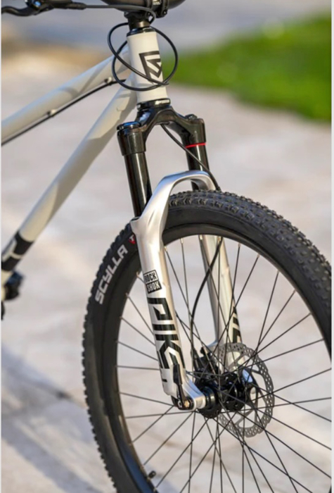 Bicicleta dirt 26" ROCK MACHINE Riff 70s, cadru otel 12", frane hidraulice, single speed, gri [3]