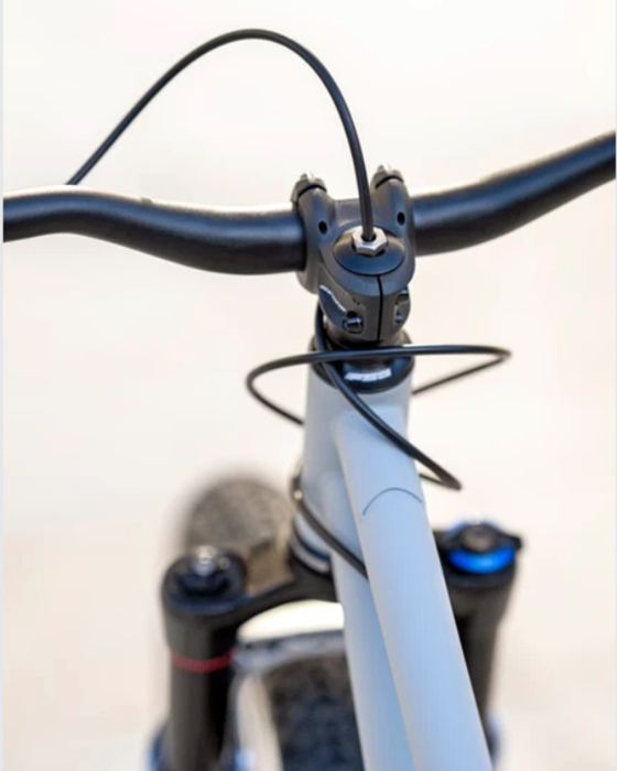 Bicicleta dirt 26" ROCK MACHINE Riff 70s, cadru otel 12", frane hidraulice, single speed, gri [8]
